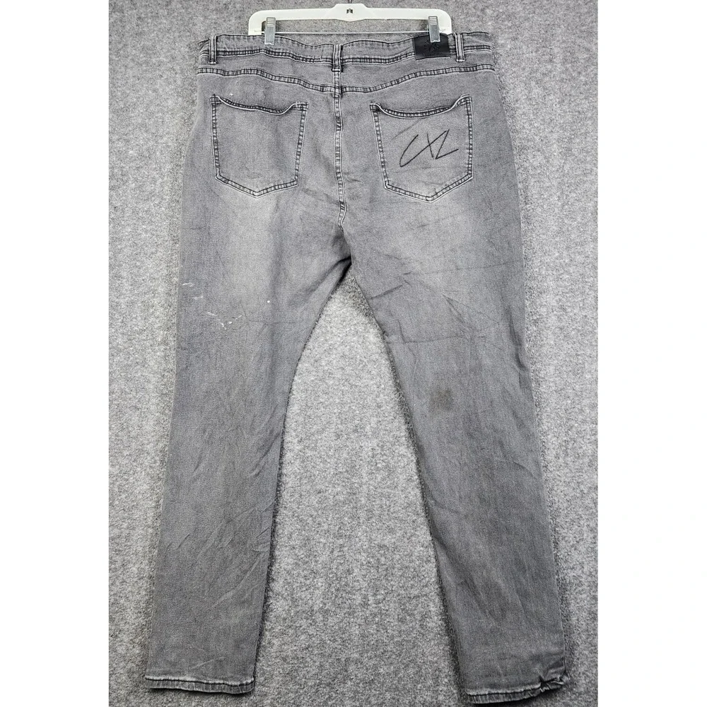 Christian Lacroix Jeans Mens 42x32 Grey Slim Straight Stretch Denim GL23-167 CXL